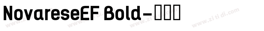 NovareseEF Bold字体转换
